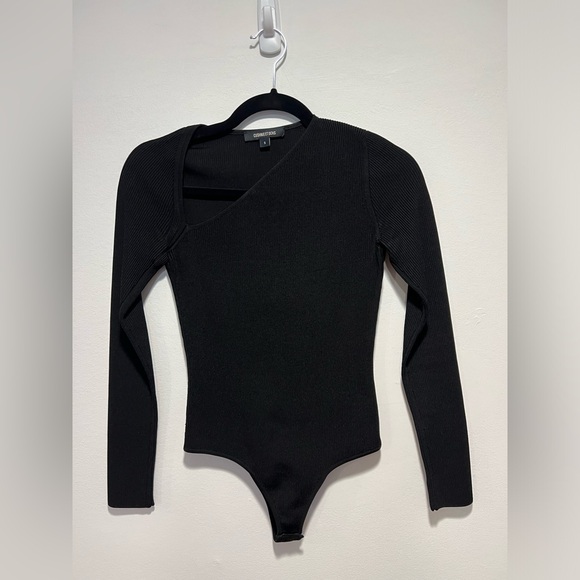Cushnie Et Ochs - Vivienne Asymmetric Body Suit in Black - Picture 4 of 9